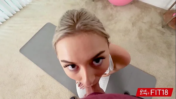 FIT18 - Chloe Temple - Casting Skinny 100lb Blonde Teen In Yoga Pants videos