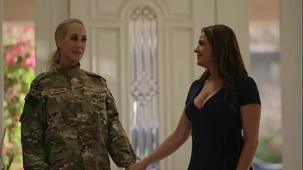 Lesbian Soldier MILF Gets Home - Elexis Monroe and Brandi Love videos