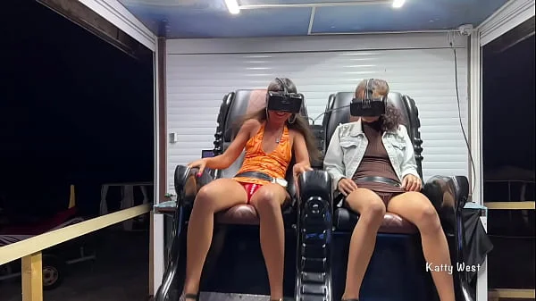 Upskirt Flashing in Public virtual reality with Katty West and Kate Rich videos