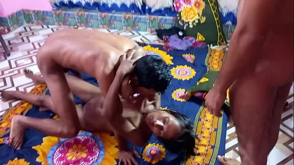 Hanif and Popy khatun and Manik Mia -  Amezing threesome Bengali Fuck Super Tight pussy fuck Bengali fuck xvideos porn videos videos
