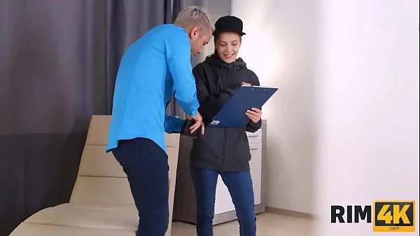 RIM4K. Guy is happy because the delivery girl licks his ass as a bonus videos