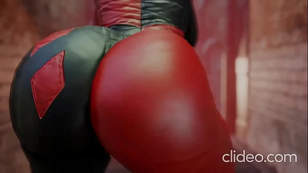 Harley Quinn shaking her bubble booty videos