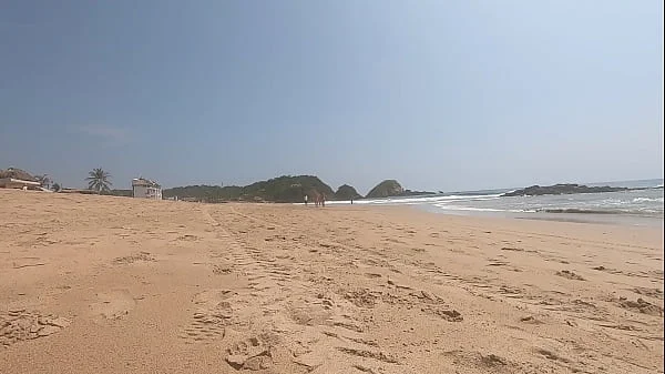 Walking nude freely & having fun on public nudist beach videos