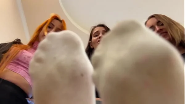 Sniff The Sweaty Asses, Pussies, Armpits and Socks Of Three Sweaty Girls - Triple POV Smelling Femdom videos