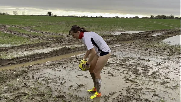 Muddy Football Practise then threw off my shorts and knickers (WAM) videos