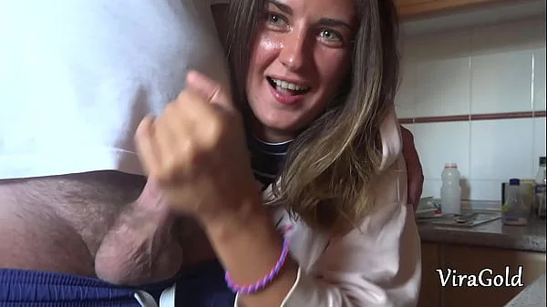 Quick Homemade Handjob from Sexy Camilla Moon with Lot A Cum VGHV083 videos