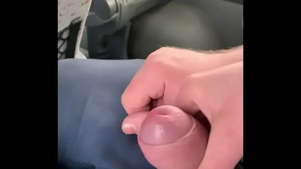 Almost got Caught Jerking off Husband's Cock on the Bus... but he still Cum videos