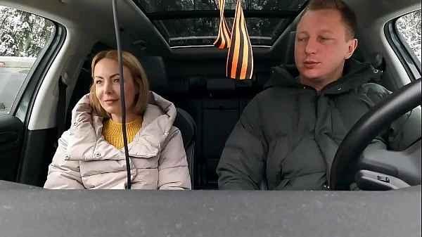 Risky Car Blowjob with my Sexy Work associate videos