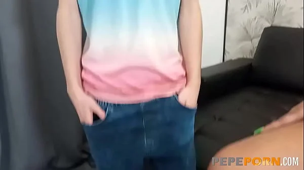 Jennifer's HEAD-SIZED-BOOBS crush an amateur rookie. He's in heaven! videos