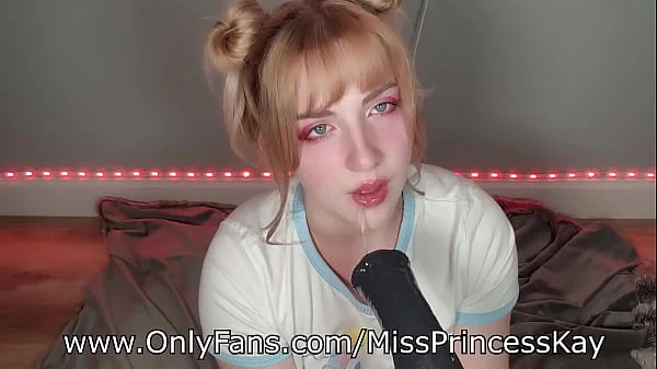 Deepthroating Large Bad Dragon Chance Dildo And Making My Throat POP And Distend videos