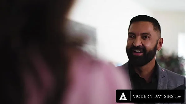 MODERN-DAY SINS - Curvy Secretary Sophia Burns' HOT MMF THREESOME With Bisexual BF & Boss! videos