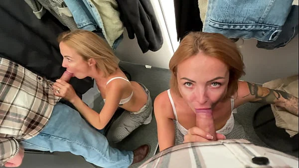 Quick Blow and fuck in the Fashion Stores changing room videos