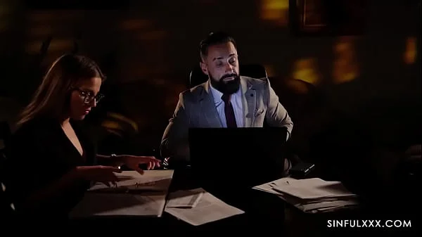 Secretary tied and fucked on the staircase videos