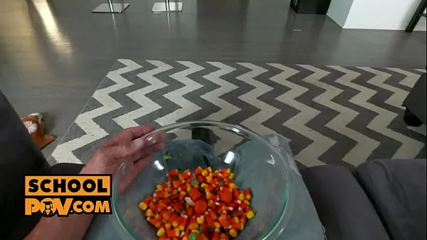 POV - Your hot GF Elsa Jean invites Gina Valentina for a holiday trio videos