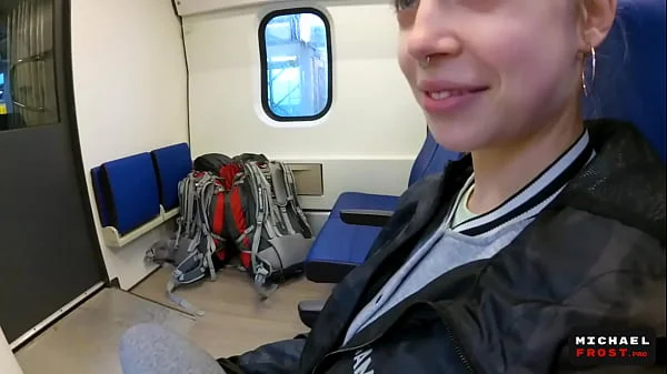 Real Public Blowjob in the Train | POV Oral CreamPie by MihaNika69 and MichaelFrost videos