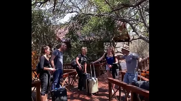 Double blowjob in public shower in South Africa - MySexMobile videos