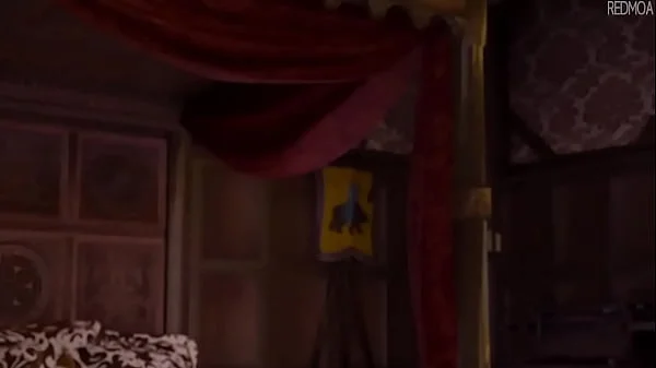 Rapunzel sees cock and tries footjob [Animation] videos