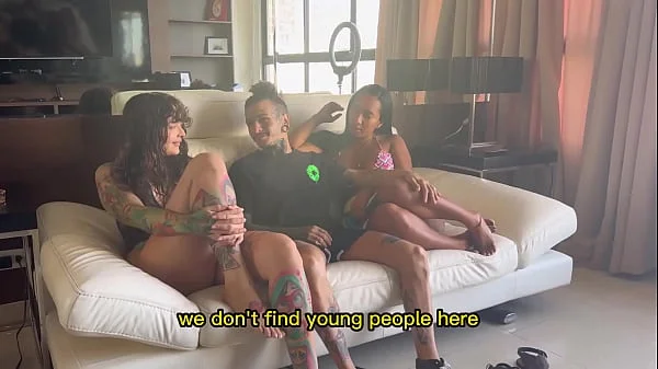 We are meeting our new neighbors, swap couple, English captions videos