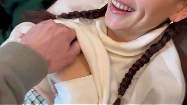 Modest girls in the entrance were frozen and agreed to sex with strangers videos