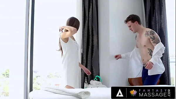FANTASY MASSAGE - Big Titted Brunette Has Romantic Sex With Long-Time Crush videos