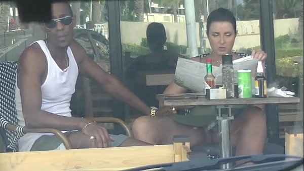 Cheating Wife #4 Part 3 - Hubby films me outside a cafe Upskirt Flashing and having an Interracial affair with a Black Man!!! videos