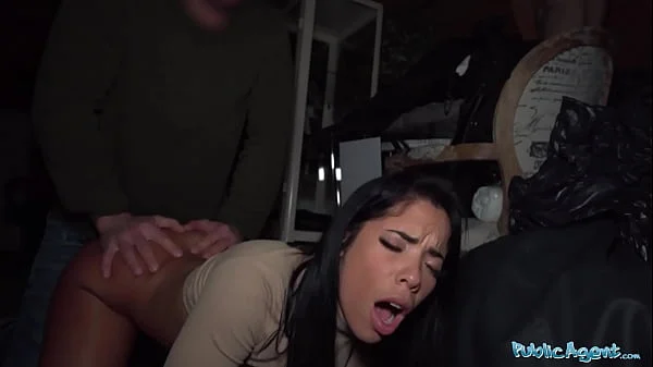 Public Agent Brunette with a beautiful bubble butt fucking a big fat cock videos