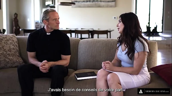 MODERN-DAY SINS - Big Dick Priest Takes Naive Teen's Anal Virginity! French Subtitles videos