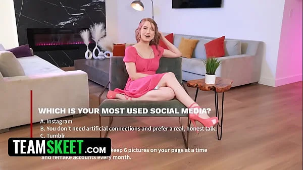 Sweet Hottie With Big Plump Tits Octavia Red Gets Wild After Dirty Interview - TeamSkeet AllStars videos