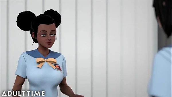 ADULT TIME - Giantess MILF Professor & Hentai Bondage - Hentai Sex University videos