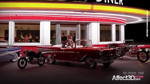 Affect3D - Futanari lesbian sex in a restaurant videos