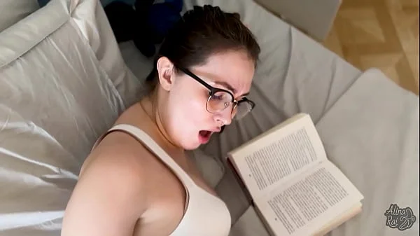 Stepson fucks his sexy stepmom while she is reading a book videos