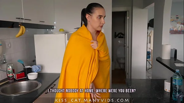 why did you spy on me??? step son fucks stepmom cum twice: inside pussy and on big boobs videos