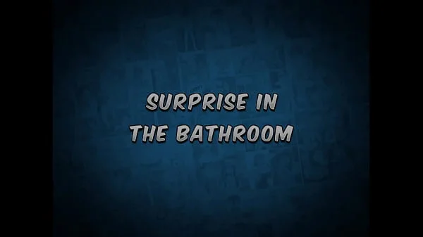 Surprise in the bathroom! Amazed at the size of the dick! videos