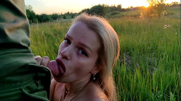 Sunset and a huge portion of sperm for beauty S-Wife Katy videos