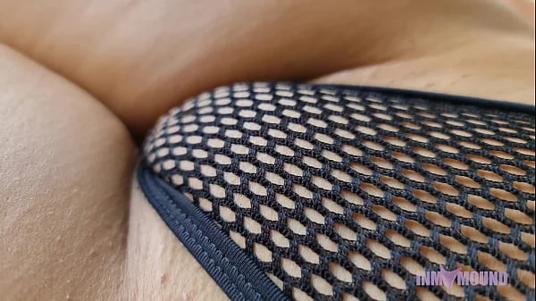 Squeezing 6ter's shaved pussy and playing with her body. videos