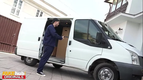 FAKEhub - Hot French girl gets thrown around and FUCKED IN THE ASS while moving apartment videos