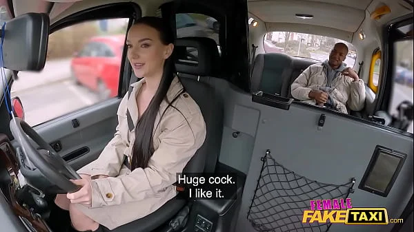 Female Fake Taxi Lady Gang gets a ride on a big black cock in a red thong videos