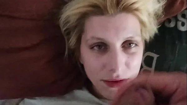 Submissive Slut Wife gets Cum on Face and Mouth before her morning coffee. videos