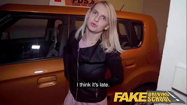 Fake Driving School - Big ass big tits blonde Czech fucks a chunky big dick videos