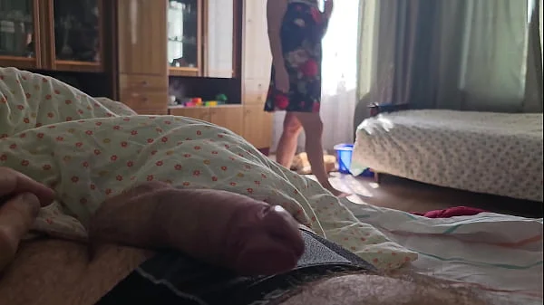 My stepmom is cheating on my step father with me, she likes my hard dick and she often masturbates for me, shows me her big natural tits and jerks off my dick every day she loves it videos