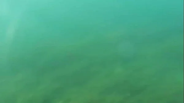 Crazy diver took me on camera while I am swimming in the sea and flashing my hairy pussy videos