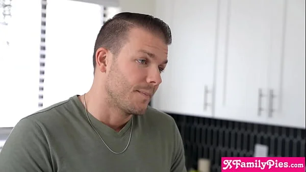 BBW teen stepsister Leana Lovings mesmerized stepbro with her curvy body videos