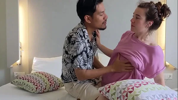 Step Bro and Step Sis fight with pillows hotel room videos