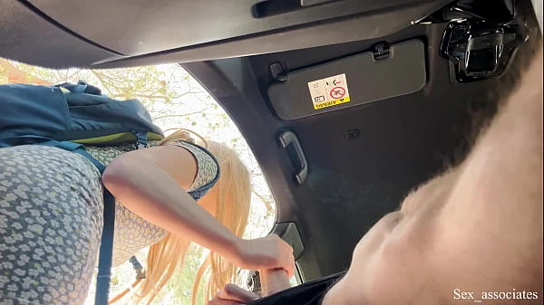 Public Dick Flash! A Naive Teen Caught Me Jerking Off in the Car on a Hiking Trail and Helped Me Out. videos