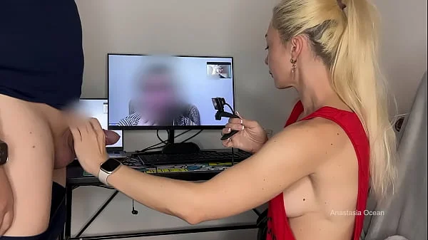 I show to my stepmom my husband’s cock close to webcamera, she is considering watching and we discuss how it looks like. CFNM. videos