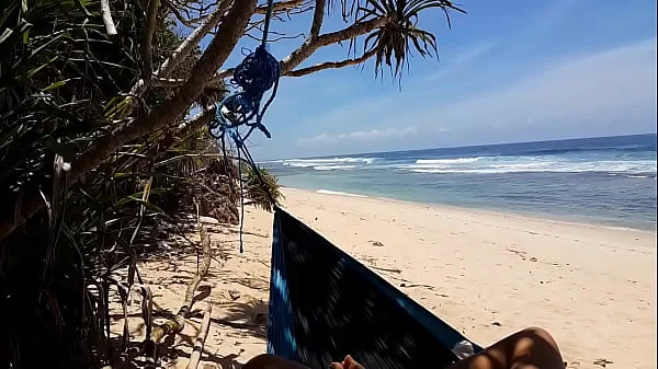 Body fruit paint n Butt plug flashing on Oceanic Beach videos