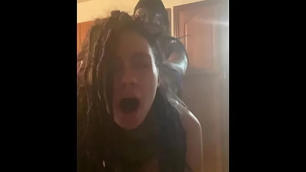 Beautiful latina dreadhead gets bent over kitchen counter and gets her brains fucked out videos