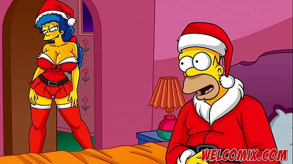 Christmas Present! Giving his wife as a gift to beggars! The Simptoons, Simpsons Hentai videos