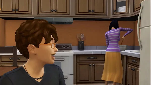 Step-Mom caught StepSon watching porn and masturbating so this helps her first time having sex videos