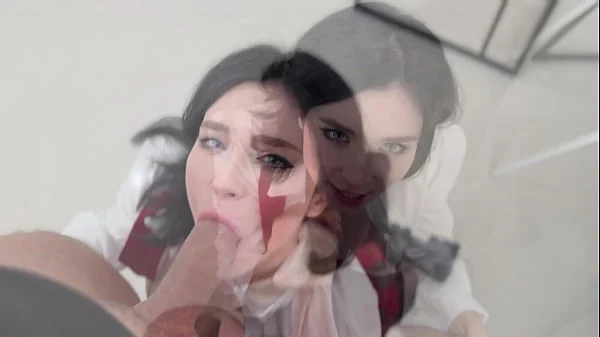 Busty Student Sucked Teacher's Fat Dick and Got Her Pussy Fucked till Cum In Mouth for Retaking an Exam videos